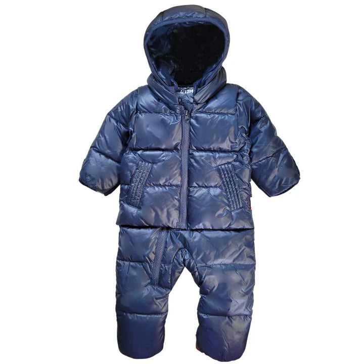 ADD Baby Down Jacket & Snowsuit + Rremovable Mittens/Socks - 6M
