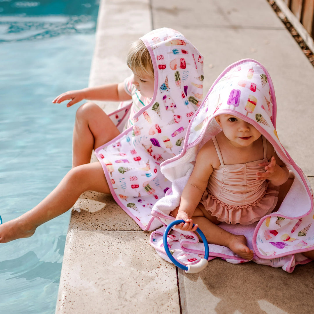 Little Unicorn Big Kid Hooded Towel - Brain Freeze