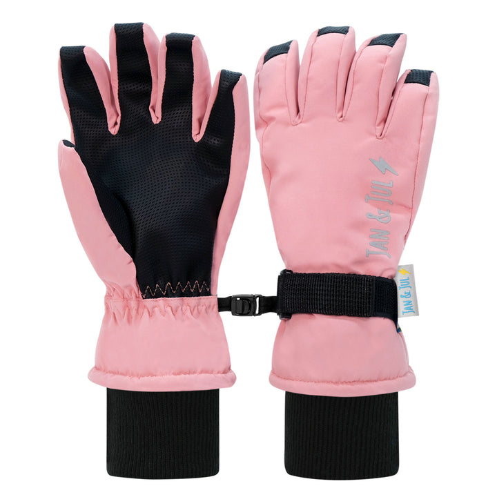 >Jan & Jul Kids Waterproof Snow Gloves - Dusty Pink