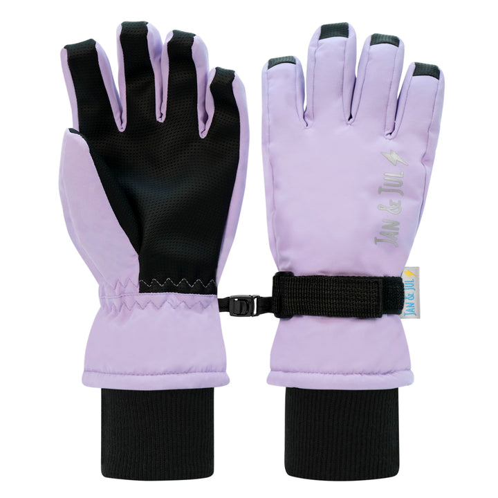 >Jan & Jul Kids Waterproof Snow Gloves - Lavender