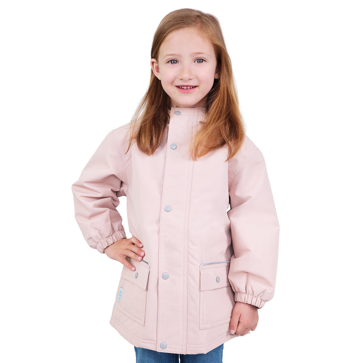 >Jan & Jul Kids Cozy-Dry Waterproof Rain Jacket - Light Pink