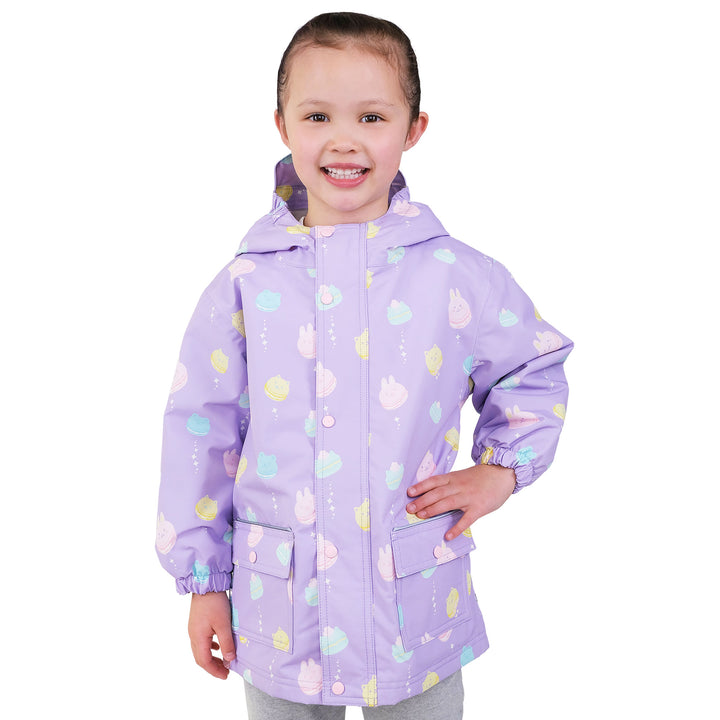 >Jan & Jul Kids Cozy-Dry Waterproof Rain Jacket - Macarons