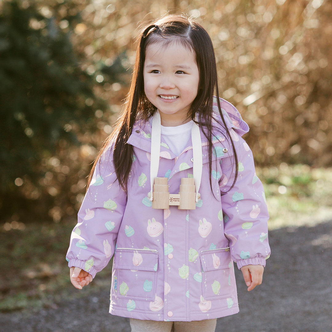 >Jan & Jul Kids Cozy-Dry Waterproof Rain Jacket - Macarons