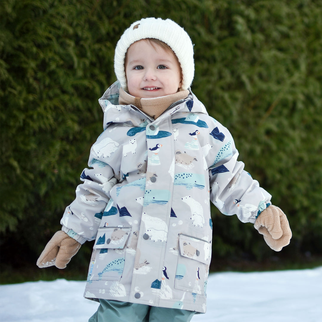 >Jan & Jul Kids Cozy-Dry Waterproof Rain Jacket - Polar Pals