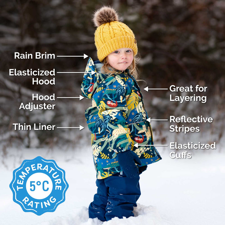 >Jan & Jul Kids Shell/Puddle-Dry Waterproof Jacket - Big Trucks
