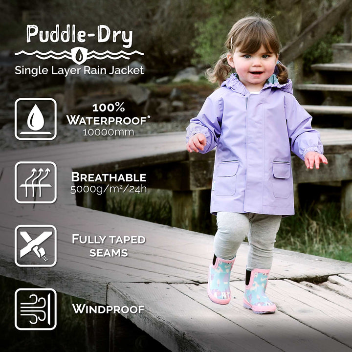 >Jan & Jul Kids Shell/Puddle-Dry Waterproof Jacket - Big Trucks