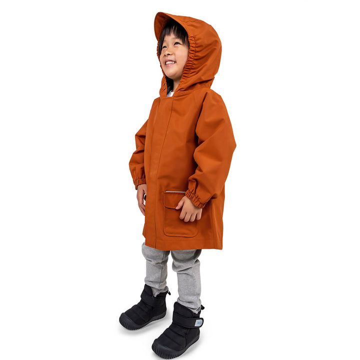 >Jan & Jul Kids Puddle-Dry Waterproof Jacket - Terracotta