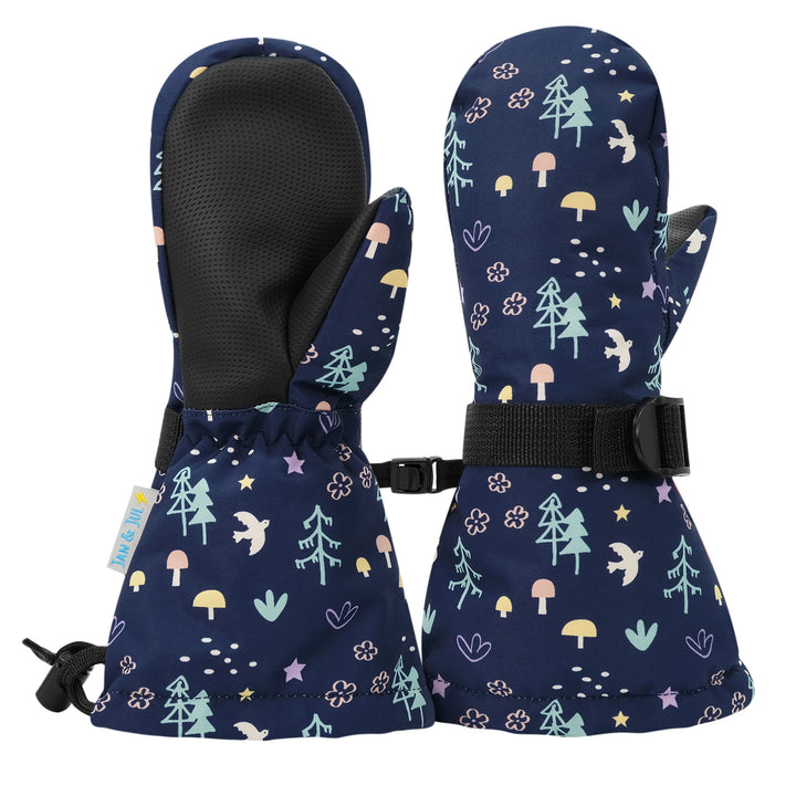 >Jan & Jul Kids Toasty-Dry Waterproof Snow Mitten - Navy Forest