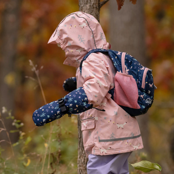 >Jan & Jul Kids Toasty-Dry Waterproof Snow Mitten - Navy Forest