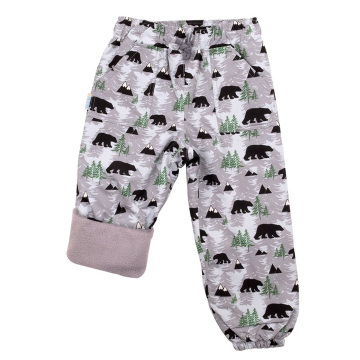 >Jan & Jul Kids Cozy-Dry Rain & Snow Pants - Bear
