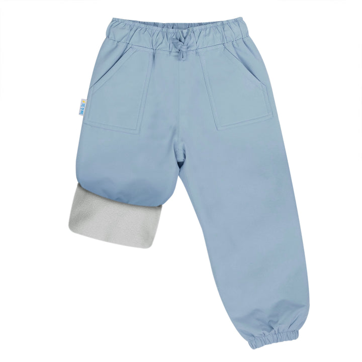 >Jan & Jul Kids Cozy-Dry Rain & Snow Pants - Dusty Blue