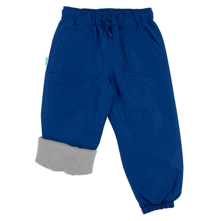 >Jan & Jul Kids Cozy-Dry Rain & Snow Pants - Nebula Blue