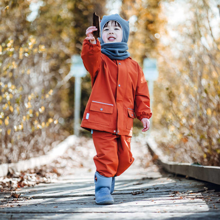 >Jan & Jul Kids Cozy-Dry Rain & Snow Pants - Terracotta