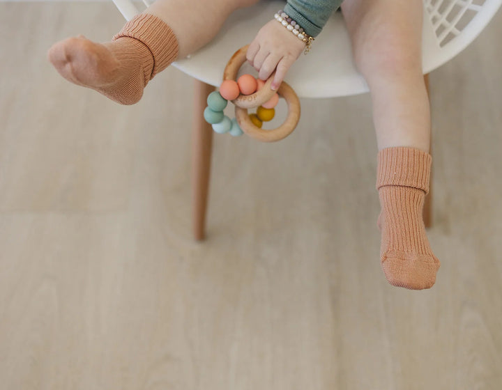 >Woolino Baby and Toddler Wool Socks - Cork