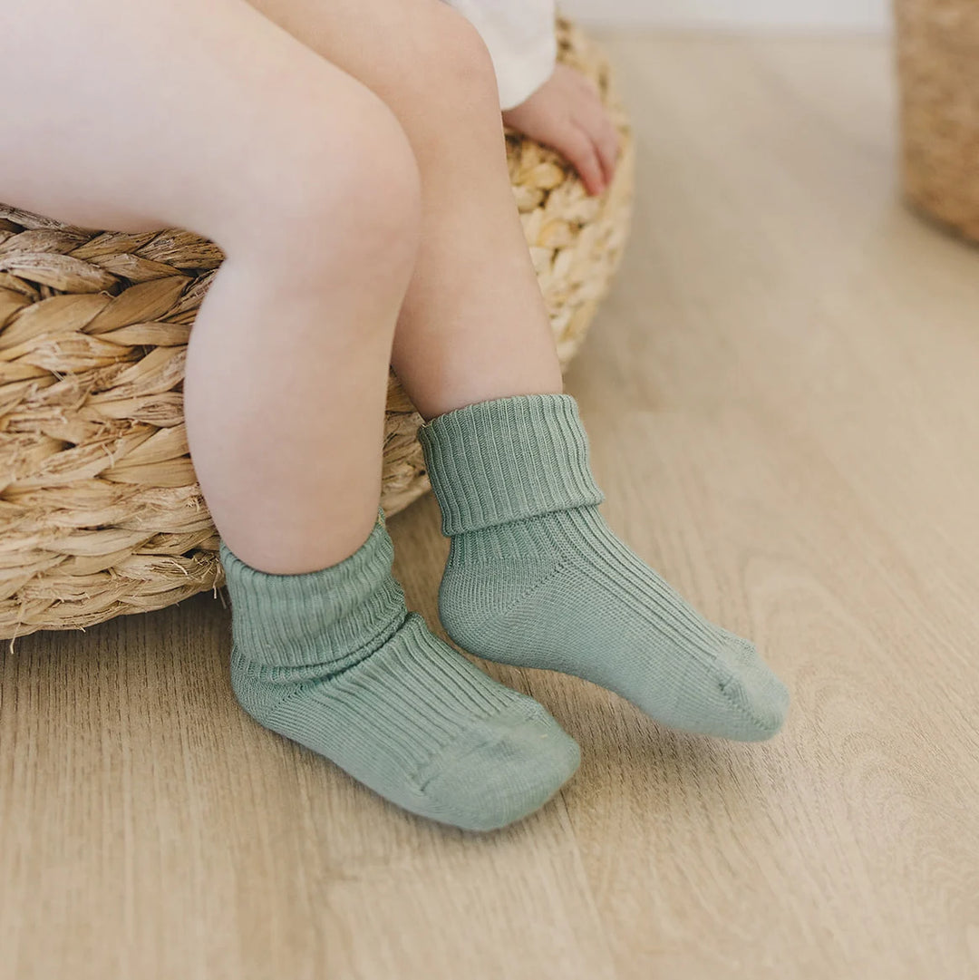 >Woolino Baby and Toddler Wool Socks - Pine