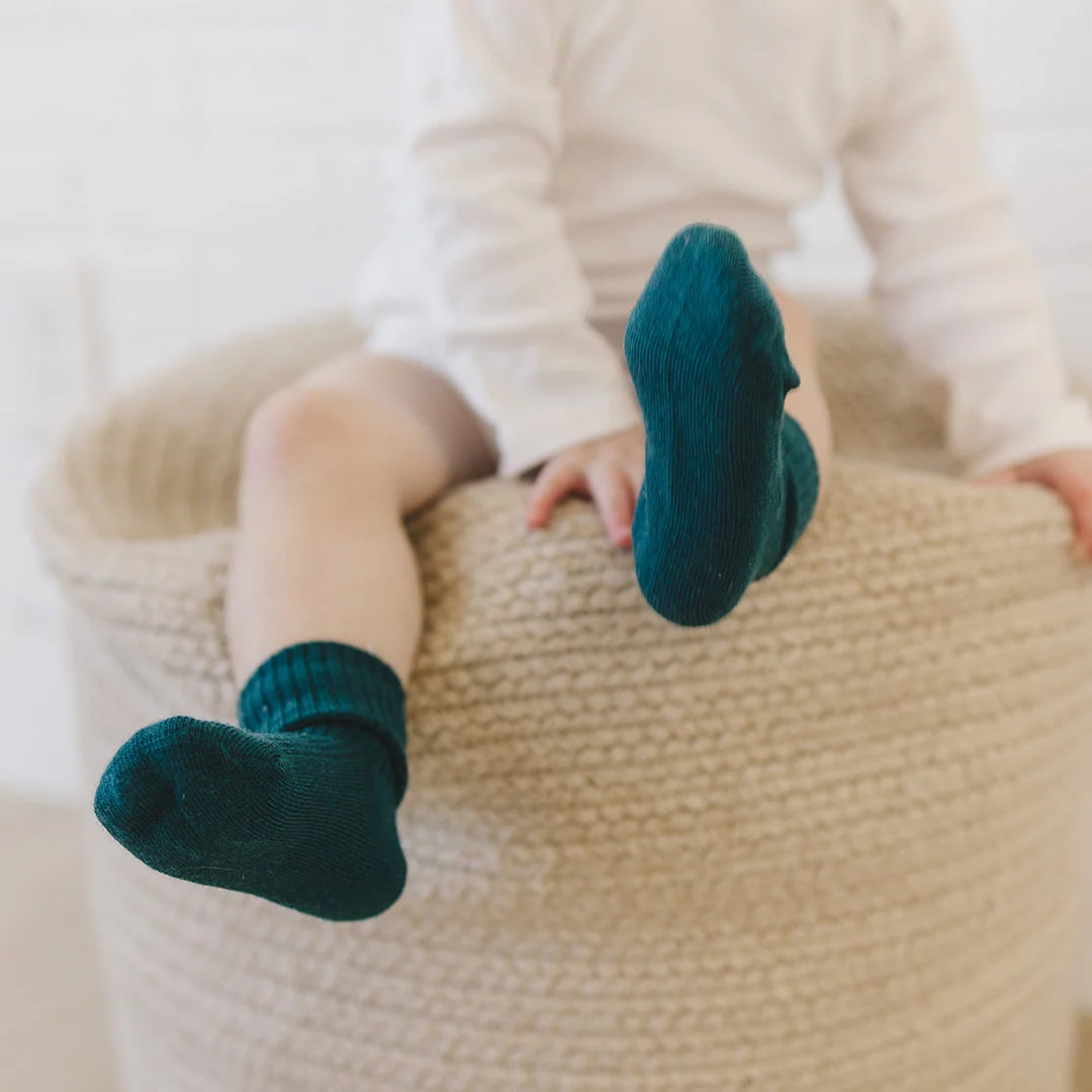 >Woolino Baby and Toddler Wool Socks - Pine