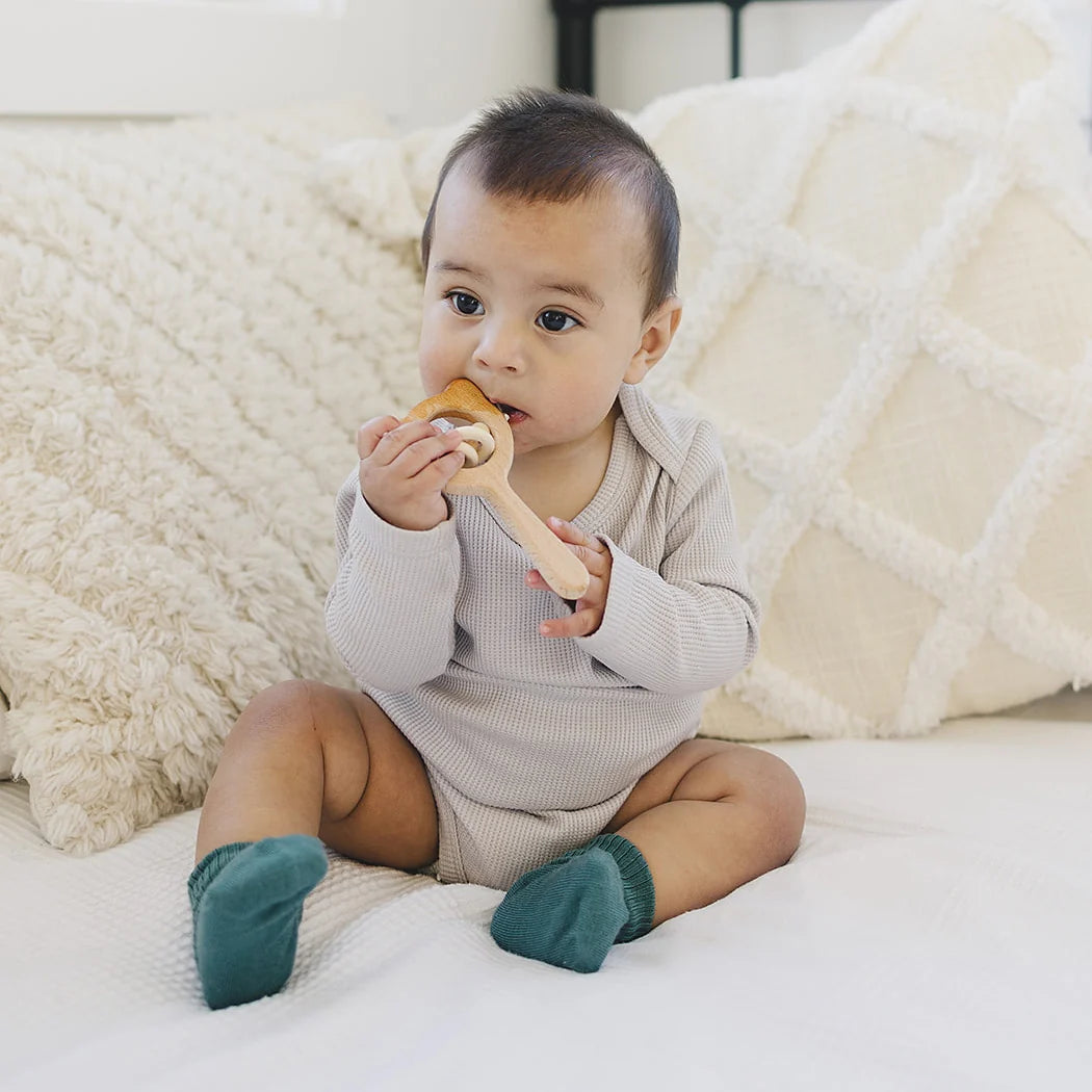 >Woolino Baby and Toddler Wool Socks - Pine