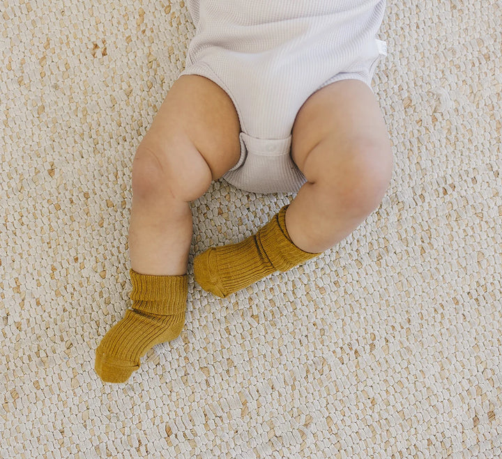 >Woolino Baby and Toddler Wool Socks - Terracotta