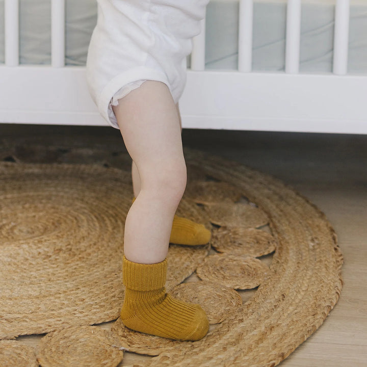 >Woolino Baby and Toddler Wool Socks - Terracotta