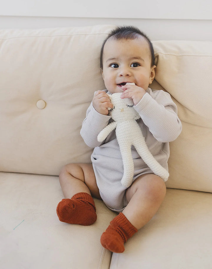>Woolino Baby and Toddler Wool Socks - Terracotta