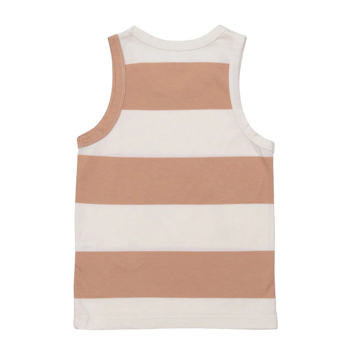 Wynken Vest Stripe Cloud Pink Earth Tank