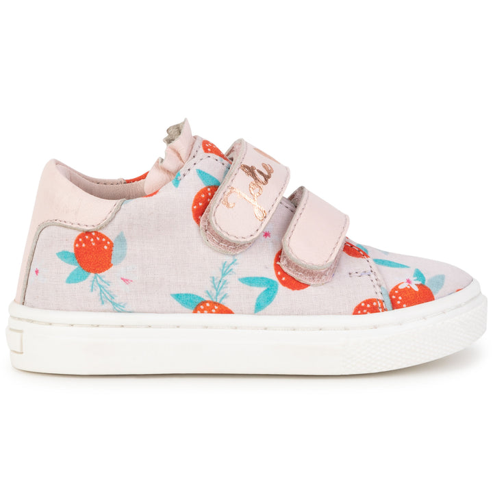 CARREMENT BEAU Kids Girl Leather Sneaker - Pomegranate