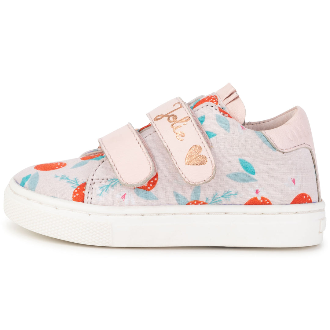 CARREMENT BEAU Kids Girl Leather Sneaker - Pomegranate