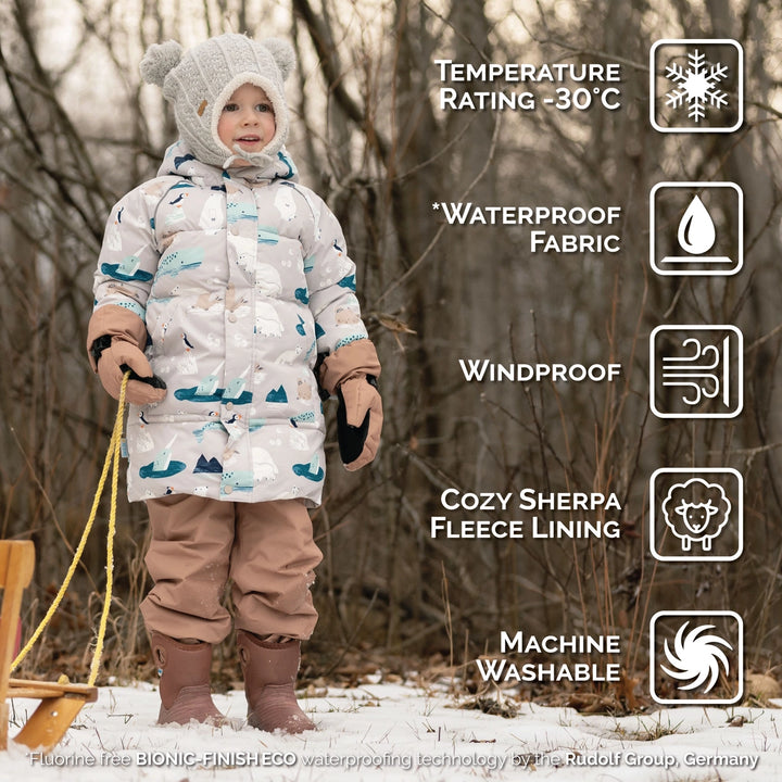 >Jan & Jul Kids Waterproof Winter Coat - Polar Pals