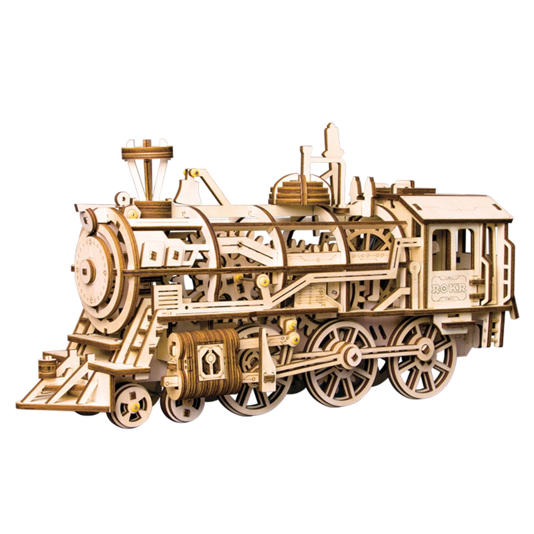 >Hands Craft DIY Wooden Puzzle: Locomotive