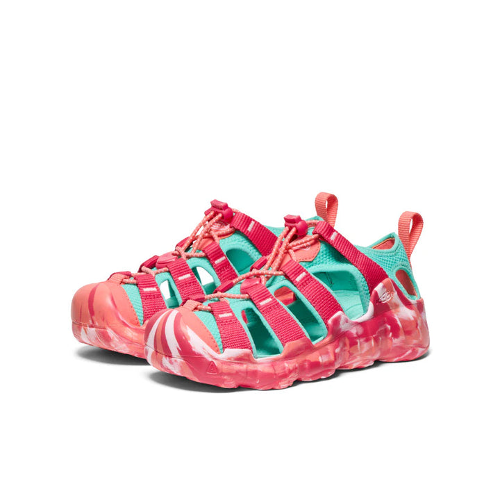 KEEN Kids Hyperport H2 Extra Cushy Sandal - Raspberry/Pool Blue
