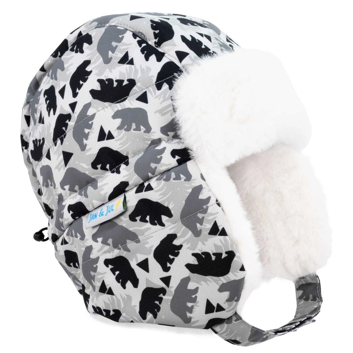 >Jan & Jul Kids Toasty-Dry Trapper Hat - Bear