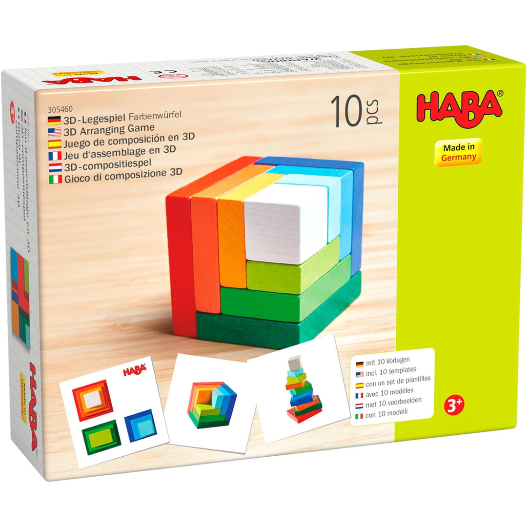 HABA 3D Arranging Game Rainbow Cube