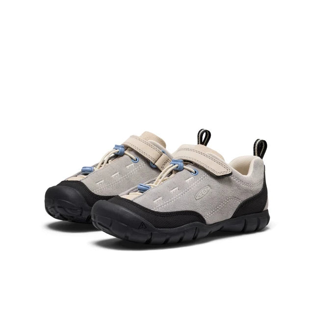 >KEEN Kids Jasper II Play-Anywhere Comfort Leather Sneaker - ALLOY/BIRCH