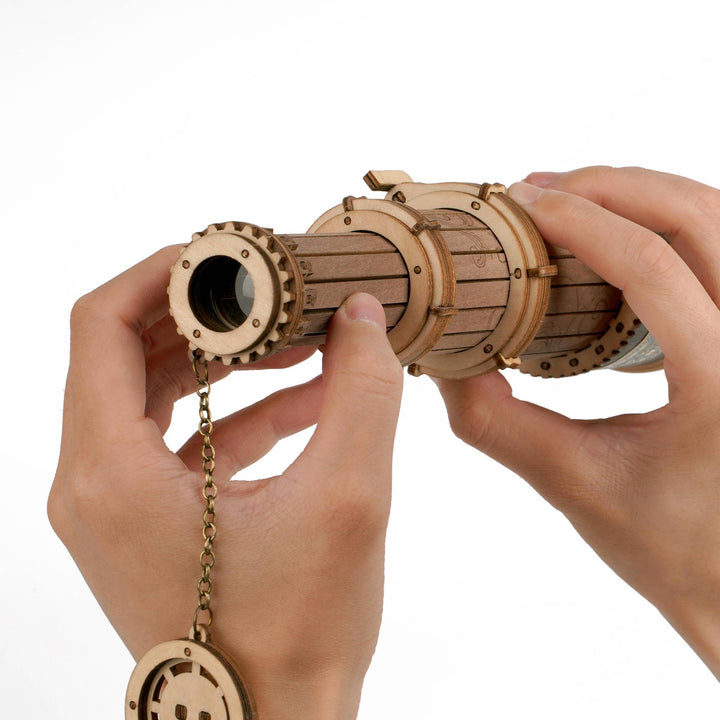 >Hands Craft DIY Wooden Puzzle: Monocular Telescope