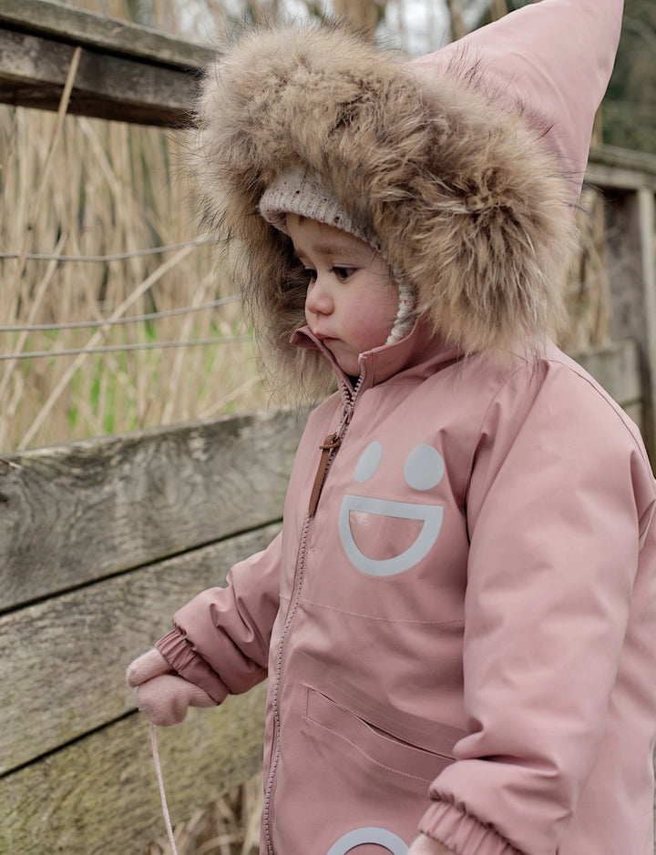 BOXBO Kids Mid-Length Waterproof & Snowproof Winter Coat - Pink