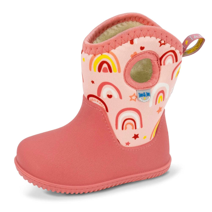 >Jan & Jul Kids Toasty-Dry Lite Winter Boots - Pink Rainbow