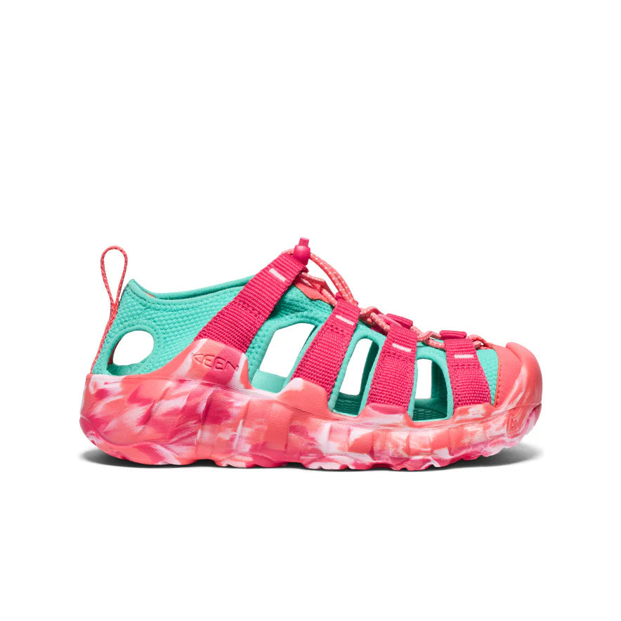 KEEN Kids Hyperport H2 Extra Cushy Sandal - Raspberry/Pool Blue