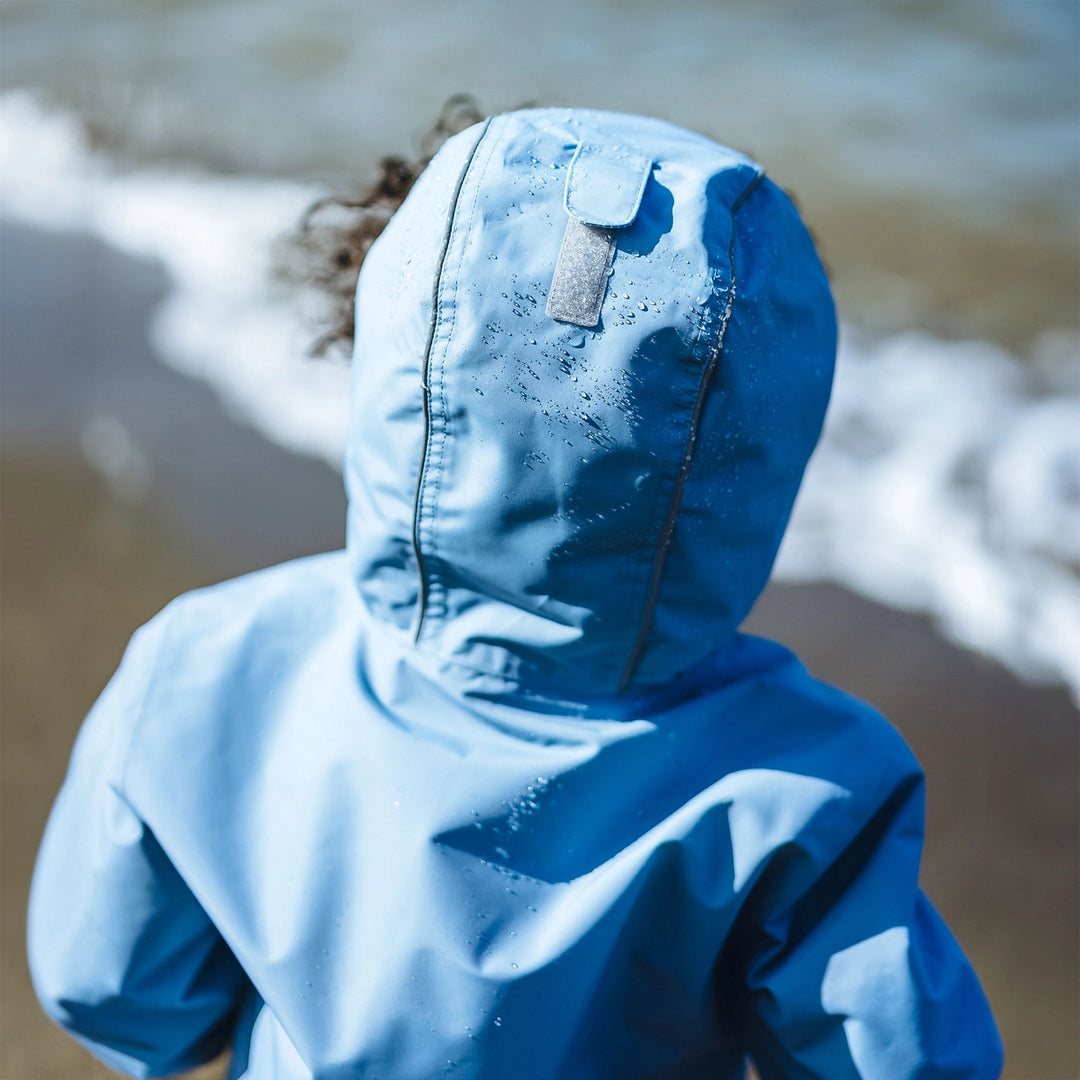 >Jan & Jul Kids Cozy-Dry Waterproof Jacket - Dusty Blue