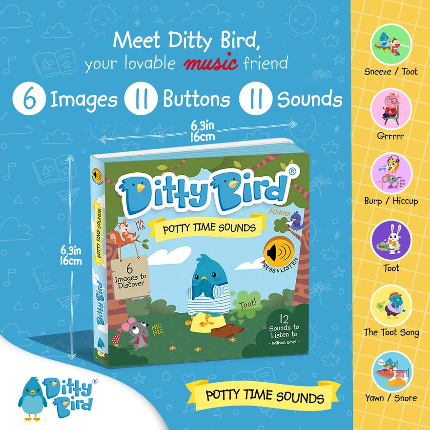 Ditty Bird Baby Sound Book: Potty Time Sounds