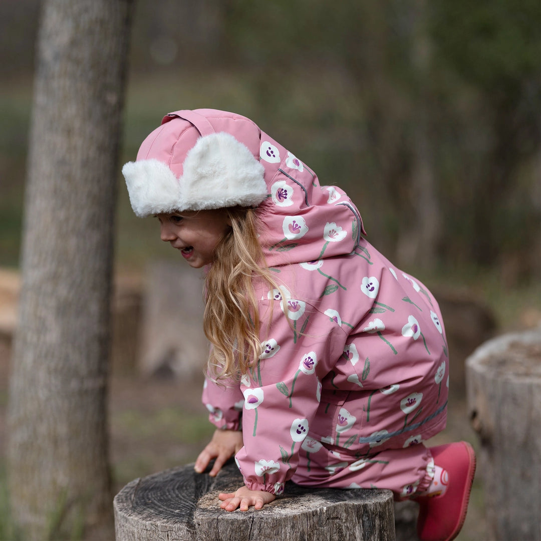 >Jan & Jul Kids Toasty-Dry Trapper Hat - Dusty Pink