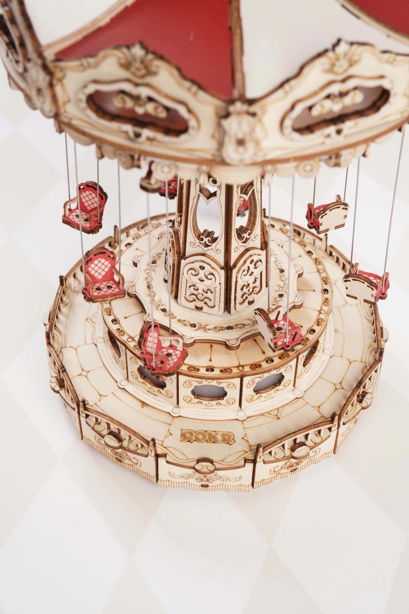 >Hands Craft Electro-Mechanical Wooden Puzzle - Swing Ride