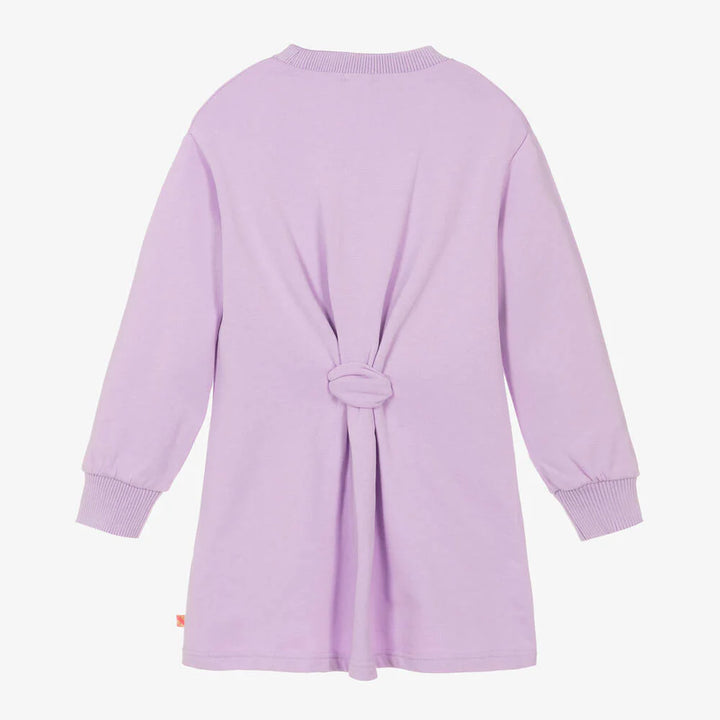 Billieblush Girls Purple Flower Sweatshirt Dress - 5Y/8Y