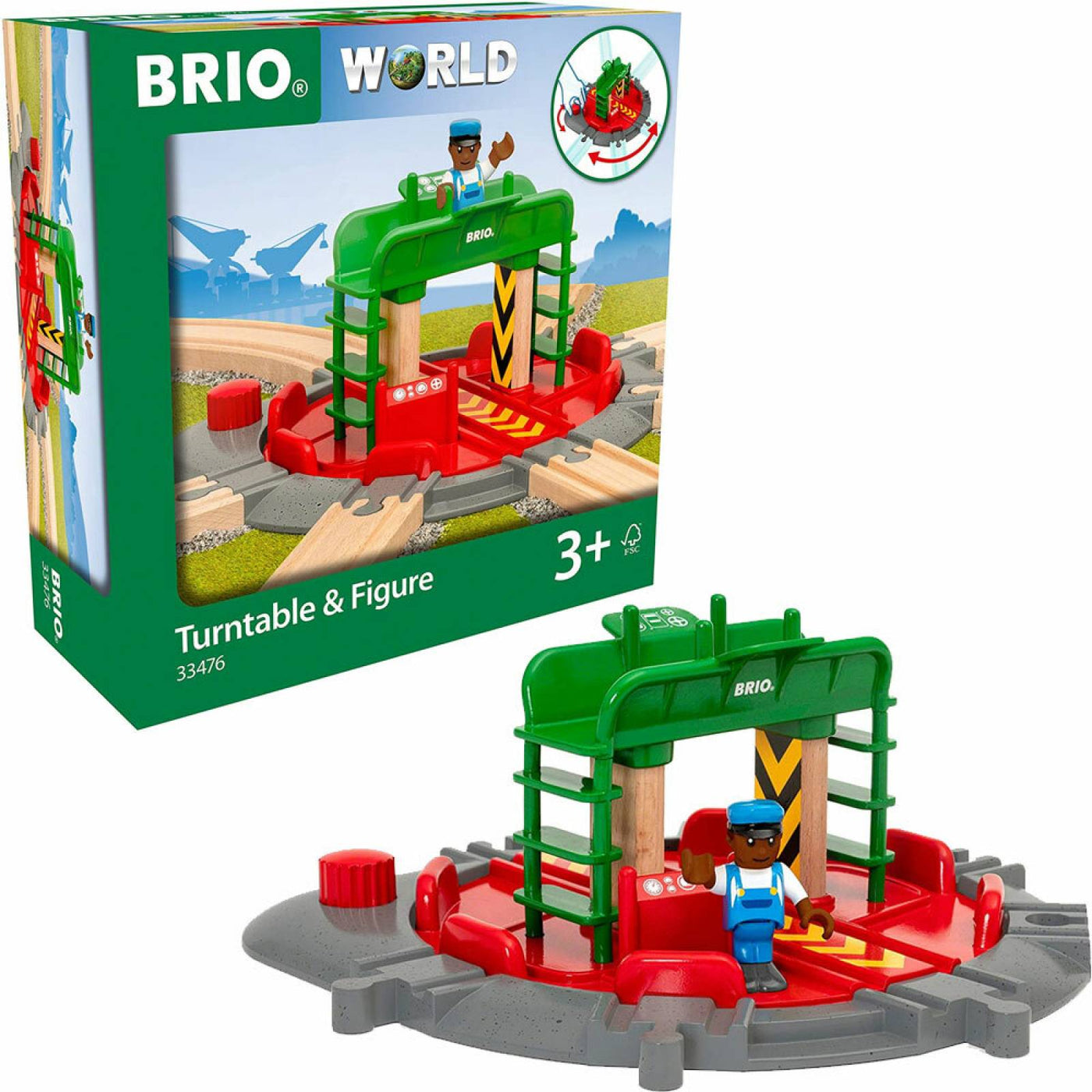 >BRIO 33476 Turntable & Figure