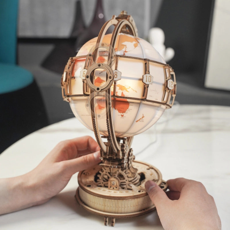 >Hands Craft DIY Wooden Puzzle: Luminous Globe