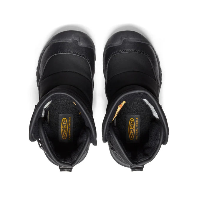 >KEEN Kids Puffrider Waterproof Winter Boot - BLACK/STEEL GREY