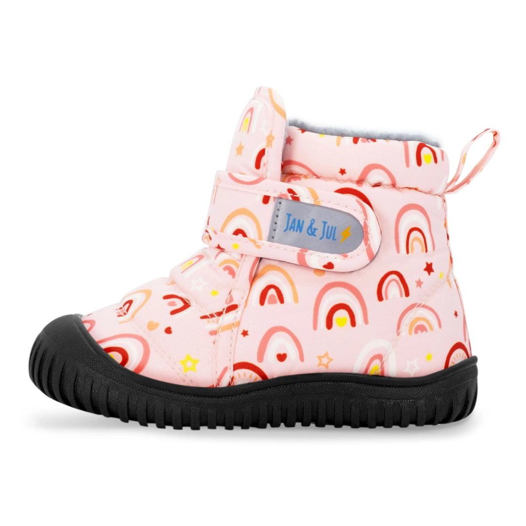 Jan & Jul Toasty-Dry Booties - Pink Rainbow Jan & Jul Toasty-Dry Booties - Pink Rainbow