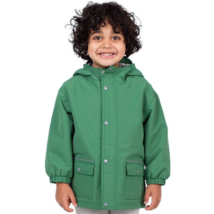 >Jan & Jul Kids Cozy-Dry Waterproof Jacket - Fern Green