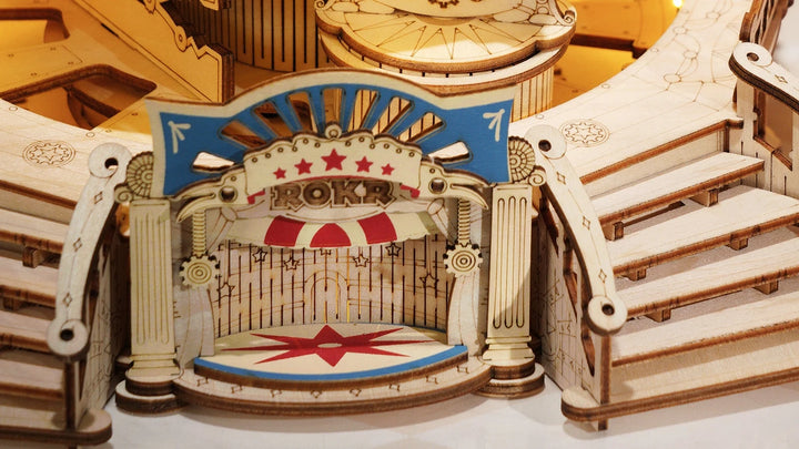 >Hands Craft Electro-Mechanical Wooden Puzzle: Tilt-A-Whirl