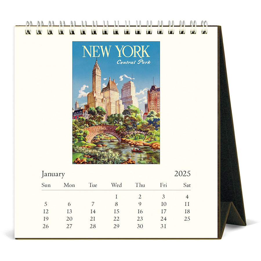 Cavallini Desk Calendar - New York 6.5" x 6.5"
