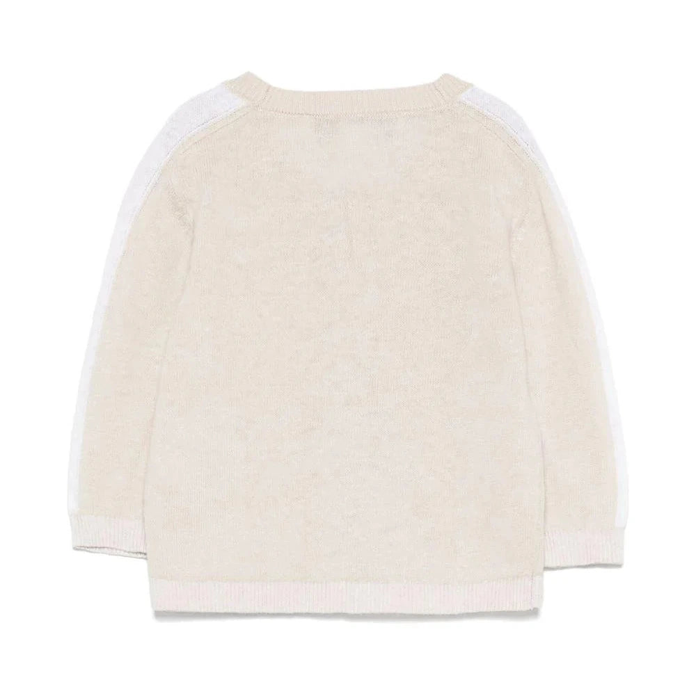Tartine et Chocolat Kids Beige Washed Linen Cardigan